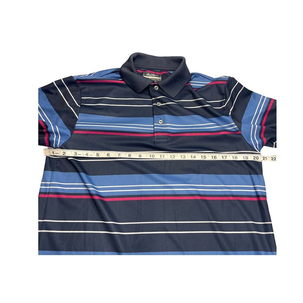 Ben Hogan Polo Shirt Men's Medium Multicolor Striped Short Sleeve Performance - Picture 4 of 7